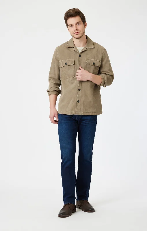 Workwear Jackets ZACH STRAIGHT LEG IN DEEP INDIGO SUPERMOVE