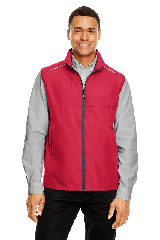 Casual Hoodies Core 365 Mens Techno Lite Water Resistant Full Zip Vest - Classic Red Casual Hoodies Core 365 Mens Techno Lite Water Resistant Full Zip Vest - Classic Red