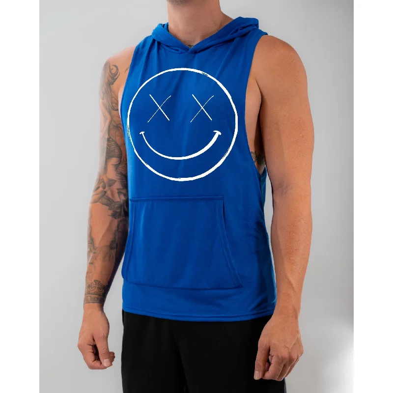 Everyday Outfits Salty Savage Unisex "OG Smile" Sleeveless Muscle Tank Hoodie