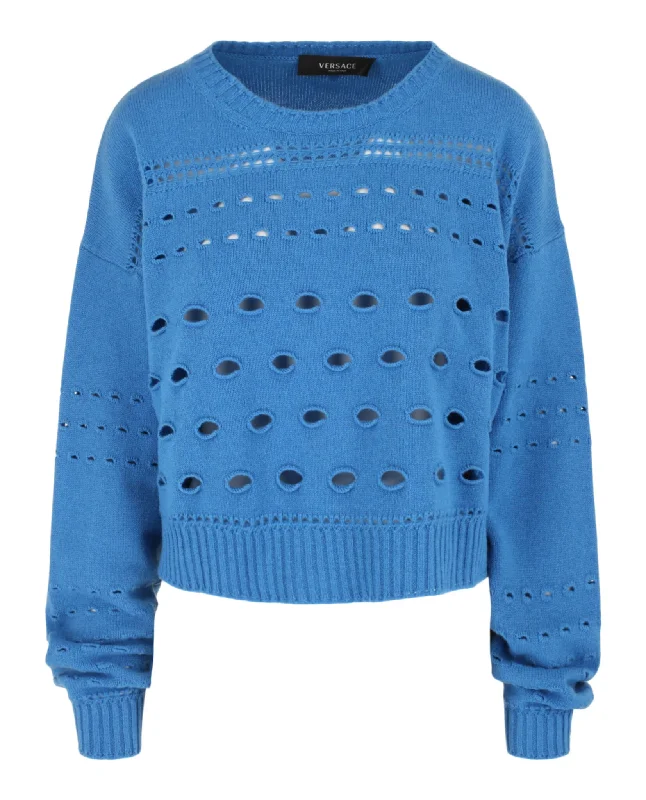 Cozy Pieces Cashmere Blend Cutout Sweater