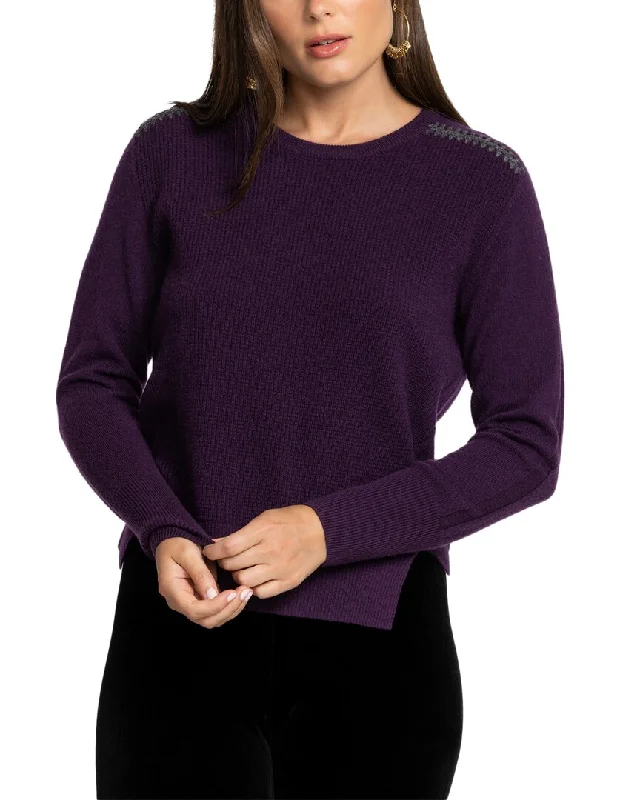 Everyday Fashion Johnny Was Mishika Waffle Wool & Cashmere-Blend Pullover