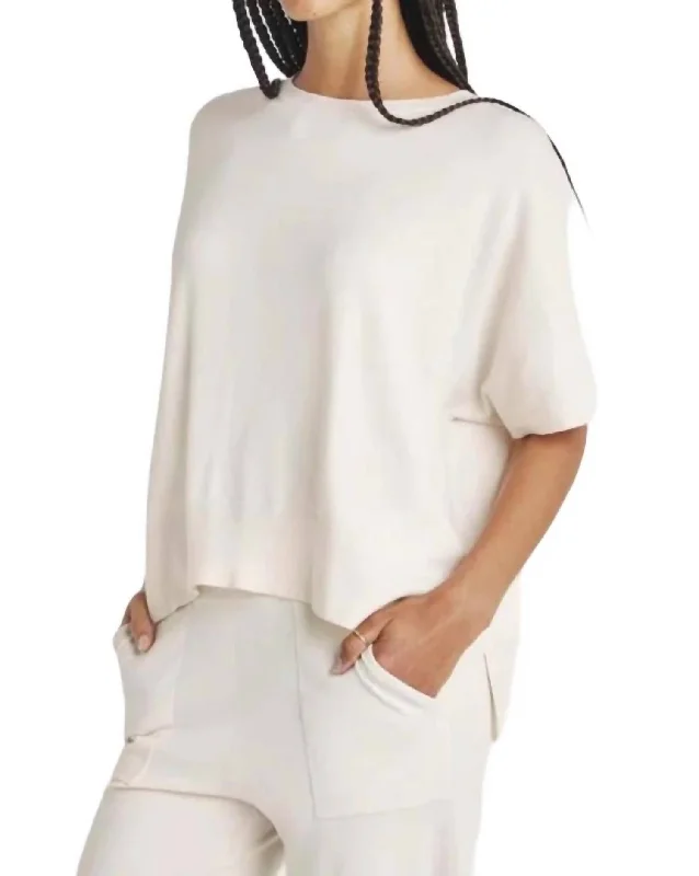 Stylish Wear Veronica Tunic Sweater In Moonstone