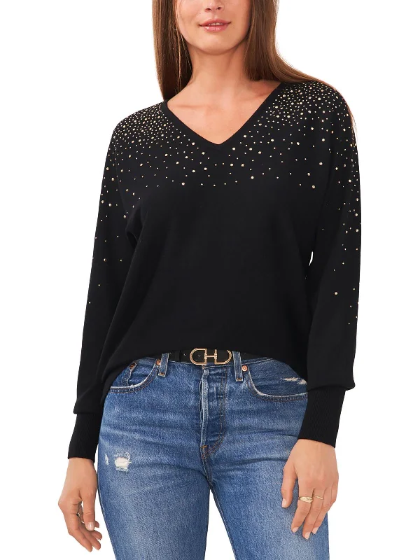 Fashionable Fit Womens Knit Long Sleeve V-Neck Sweater